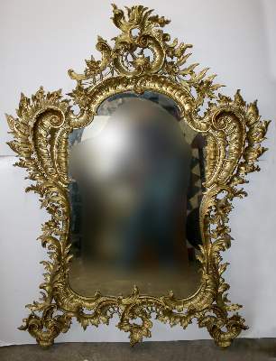 Bild Nr.2: 144-2551 Rococo Spiegel.: (Möbel, Spiegel)