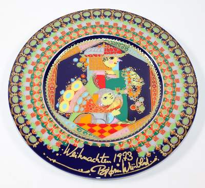 Bild Nr.1: 144-2606 Rosenthal Künstler-Teller: (Porzellan u. Keramik)