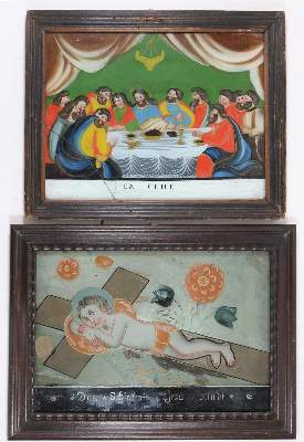 Bild Nr.4: 144-2625 Hinterglasmalerien.: (Religiöse Volkskunst)