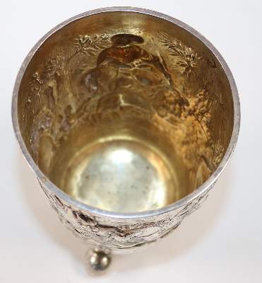 Bild Nr.3: 144-2673 Kugelfussbecher.: (Silber)