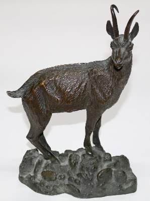 Bild Nr.1: 144-2689 Gemse, Bronze: (Skulpturen - Plastiken)