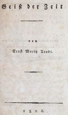 Bild Nr.1: 144-290 Arndt,E.M.: (Jus der Bibliothek v. Prof. Thomas Würtenberger)