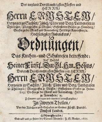 Bild Nr.1: 144-299 Des weyland Durchlauchtigsten Fürsten: (Jus der Bibliothek v. Prof. Thomas Würtenberger)