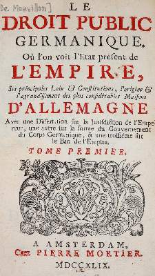 Bild Nr.1: 144-301 (Mauvillon,E.).: (Jus der Bibliothek v. Prof. Thomas Würtenberger, Deutschland)