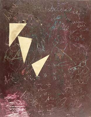 Bild Nr.1: 144-3201 Abstrakt/Holztafel.: (Künstlergraphik)
