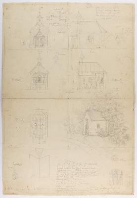 Bild Nr.1: 144-3234 Architekturzeichnung.: (Künstlergraphik)