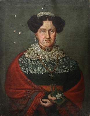 Bild Nr.1: 144-3284 Biedermaierportrait: (Künstlergraphik)
