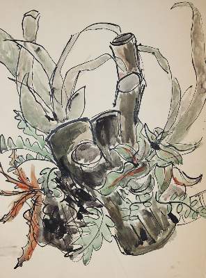 Bild Nr.3: 144-3292 Blumen: (Künstlergraphik)