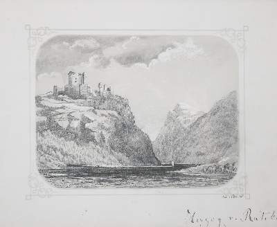 Bild Nr.1: 144-3321 Burgruine: (Künstlergraphik)