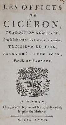 Bild Nr.1: 144-34 Cicero,M.T.: (Alte Drucke, Handschriften und Theologie)