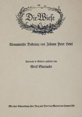 Bild Nr.1: 144-3555 Glattacker, Adolf: (Künstlergraphik)