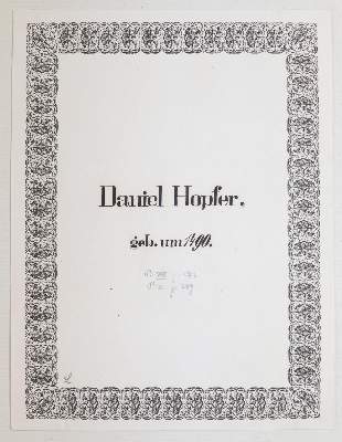 Bild Nr.1: 144-3656 Hopfer, Daniel: (Künstlergraphik)