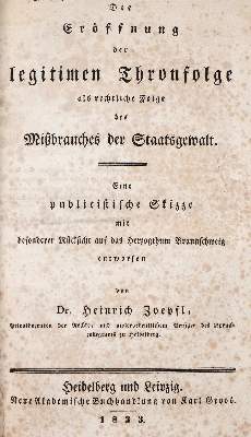 Bild Nr.1: 144-370 Zoepfl,H.: (Jus der Bibliothek v. Prof. Thomas Würtenberger, Politik und Staatswissenschaften)
