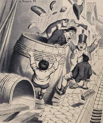 Bild Nr.1: 144-3821 Brasch, Hans: (Künstlergraphik, Karikatur)