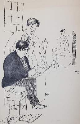 Bild Nr.8: 144-3830 Geis, Josef Nikolaus: (Künstlergraphik, Karikatur)