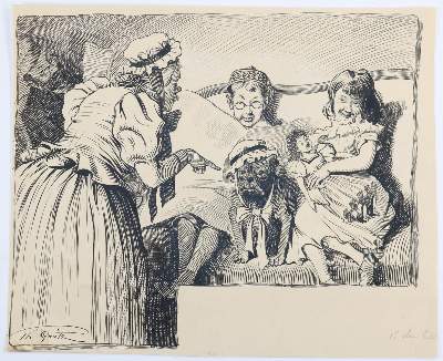 Bild Nr.4: 144-3833 Grätz, Theodor: (Künstlergraphik, Karikatur)