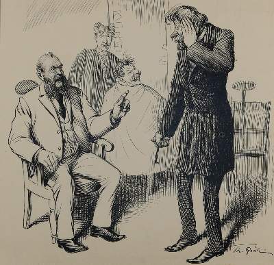 Bild Nr.5: 144-3835 Grätz, Theodor: (Künstlergraphik, Karikatur)