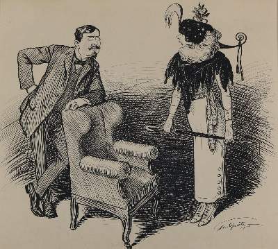 Bild Nr.6: 144-3835 Grätz, Theodor: (Künstlergraphik, Karikatur)
