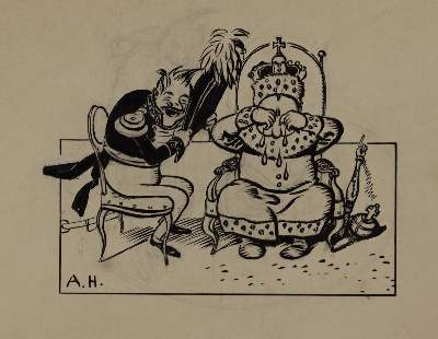 Bild Nr.1: 144-3841 Hengeler, Adolf: (Künstlergraphik, Karikatur)