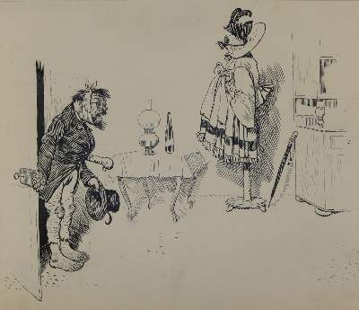 Bild Nr.7: 144-3841 Hengeler, Adolf: (Künstlergraphik, Karikatur)