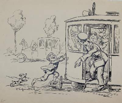 Bild Nr.7: 144-3847 Karikaturen.: (Künstlergraphik, Karikatur)
