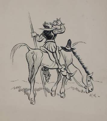 Bild Nr.4: 144-3848 Karikaturen.: (Künstlergraphik, Karikatur)
