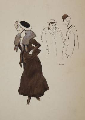 Bild Nr.4: 144-3853 Kirchner, Eugen: (Künstlergraphik, Karikatur)