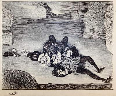 Bild Nr.1: 144-3858 Oberländer, Adolf: (Künstlergraphik, Karikatur)