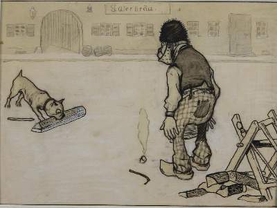 Bild Nr.2: 144-3859 Oberländer, Adolf: (Künstlergraphik, Karikatur)