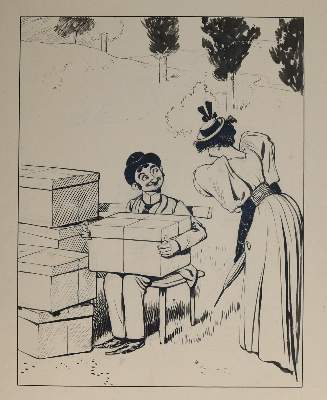 Bild Nr.5: 144-3859 Oberländer, Adolf: (Künstlergraphik, Karikatur)