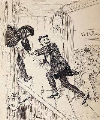 Bild Nr.5: 144-3860 Oberländer, Adolf: (Künstlergraphik, Karikatur)