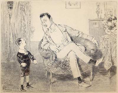 Bild Nr.1: 144-3861 Oberländer, Adolf: (Künstlergraphik, Karikatur)