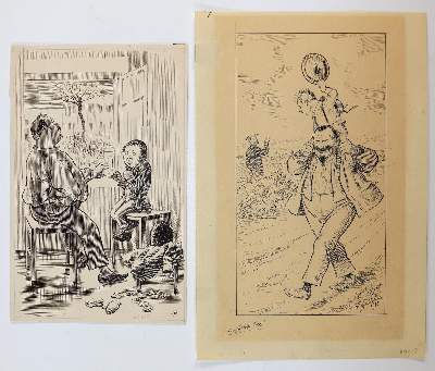 Bild Nr.3: 144-3861 Oberländer, Adolf: (Künstlergraphik, Karikatur)