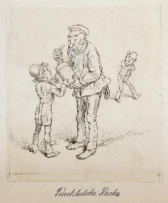 Bild Nr.3: 144-3864 Oberländer, Adolf: (Künstlergraphik, Karikatur)