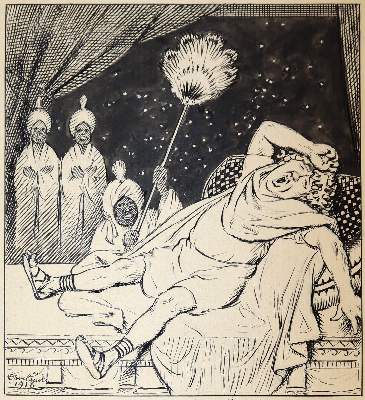 Bild Nr.1: 144-3867 Oberländer, Adolf: (Künstlergraphik, Karikatur)