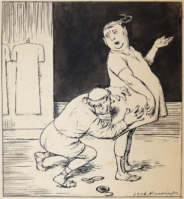 Bild Nr.2: 144-3867 Oberländer, Adolf: (Künstlergraphik, Karikatur)