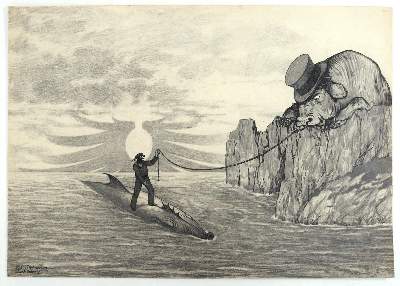 Bild Nr.4: 144-3868 Olshausen-Schöneberg, Käthe: (Künstlergraphik, Karikatur)
