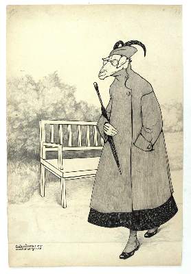 Bild Nr.8: 144-3868 Olshausen-Schöneberg, Käthe: (Künstlergraphik, Karikatur)