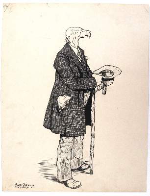 Bild Nr.9: 144-3868 Olshausen-Schöneberg, Käthe: (Künstlergraphik, Karikatur)