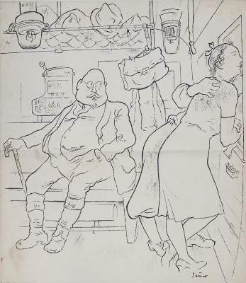 Bild Nr.1: 144-3874 Sauer, Josef: (Künstlergraphik, Karikatur, Simplicissimus)