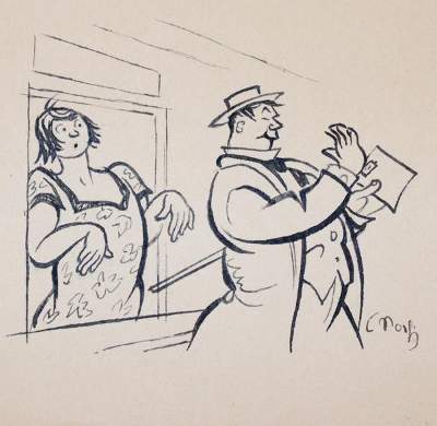 Bild Nr.1: 144-3876 Storch, Carl: (Künstlergraphik, Karikatur)