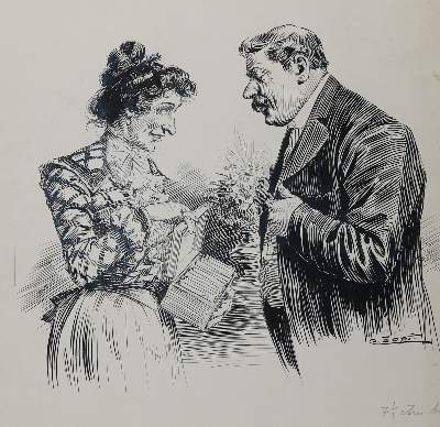 Bild Nr.2: 144-3883 Zopf, Carl: (Künstlergraphik, Karikatur)