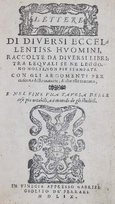 Bild Nr.1: 144-40 Dolce,L. (Hrsg.).: (Alte Drucke, Handschriften und Theologie)