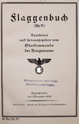 Bild Nr.1: 144-404 Flaggenbuch.: (Militaria)