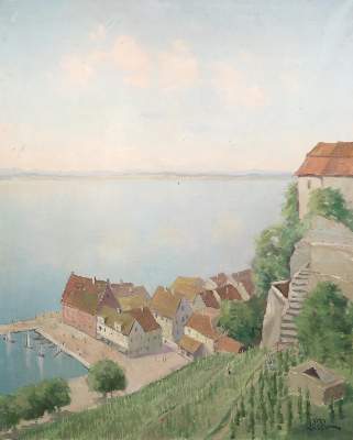 Bild Nr.1: 144-4054 Meersburg.: (Künstlergraphik)