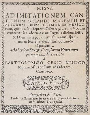 Bild Nr.1: 144-440 Gesius,B.: (Musik)