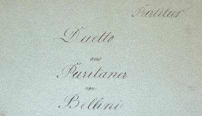 Bild Nr.1: 144-441 Bellini, Vincenzo: (Musik, Handschriften)