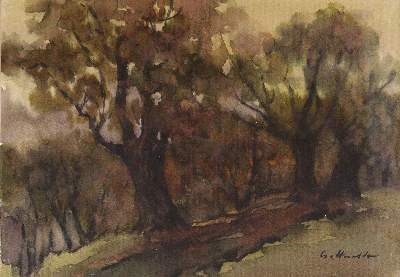 Bild Nr.5: 144-4500 Winterlandschaft.: (Künstlergraphik)
