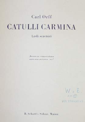 Bild Nr.3: 144-451 Orff,C.: (Musik)