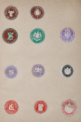 Bild Nr.4: 144-467 Klebestempel bzw. Trockenstempel.: (Numismatik u. Siegelkunde, Medaillen)